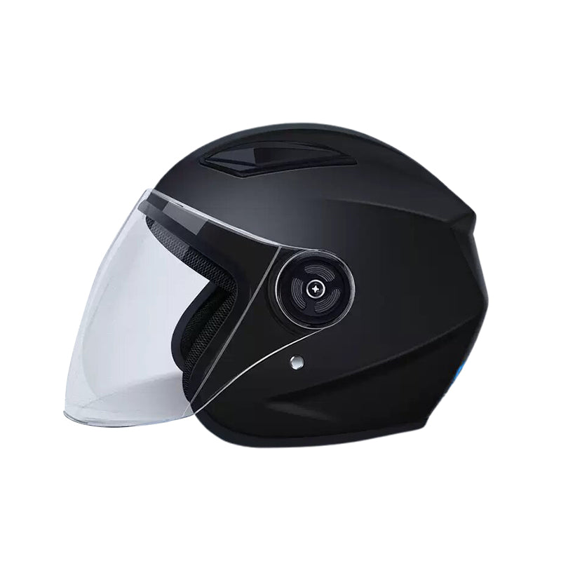 3C-Certified Electric Vehicle Helmet Dual-Visor Motorcycle Half-Face Helmet, All-Season Safety Helmet | Winter Warm