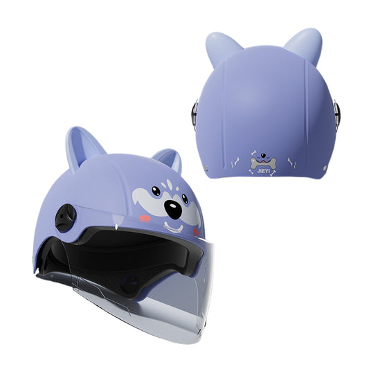 3C-Certified Children’s Helmet for Boys and Girls, Electric Vehicle Helmet Winter Warm Battery Motorcycle Safety Helmet | Kids’ Half-Face Helmet