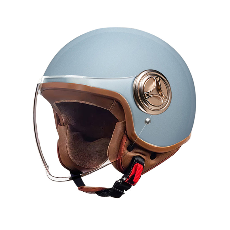 3C-Certified Winter Warm Electric Vehicle Helmet for Women Battery Motorcycle Full-Face Helmet with HD Visor, Unisex for All Seasons