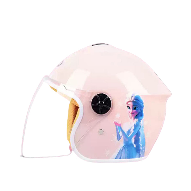 Children's Electric Vehicle Helmet with Painted Finish Thickened All-Season Safety Helmet for Girls | Cartoon Design for Boys