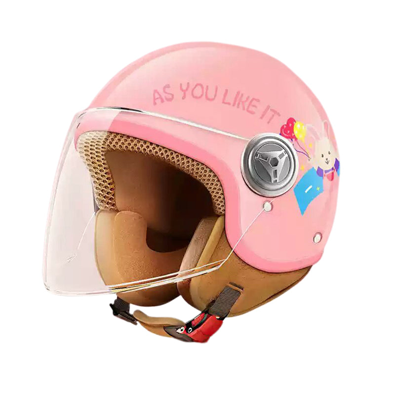 3C-Certified Children’s Helmet, Winter Warm Electric Vehicle Helmet | In-Car Helmet for Boys & Girls, Autumn-Winter Motorcycle Helmet