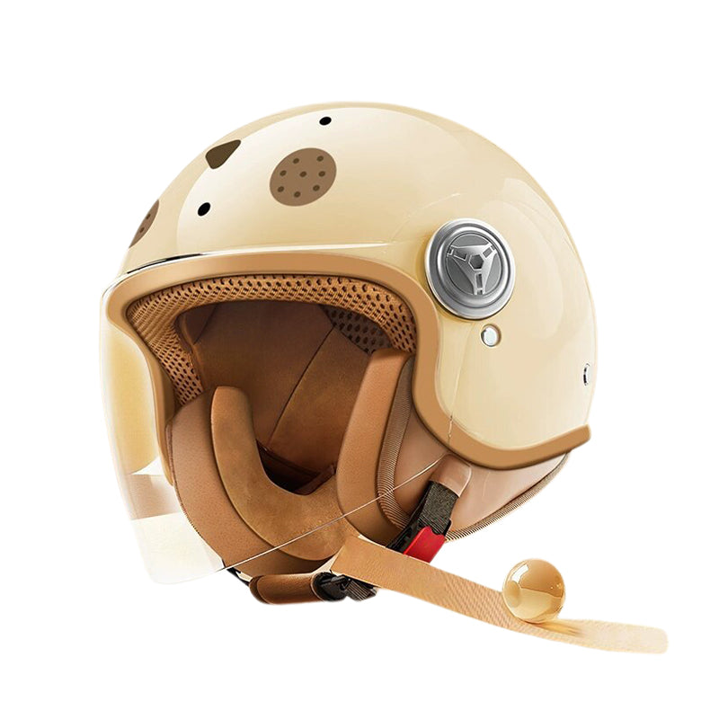 3C-Certified Children’s Helmet, Winter Warm Electric Vehicle Helmet | In-Car Helmet for Boys & Girls, Autumn-Winter Motorcycle Helmet