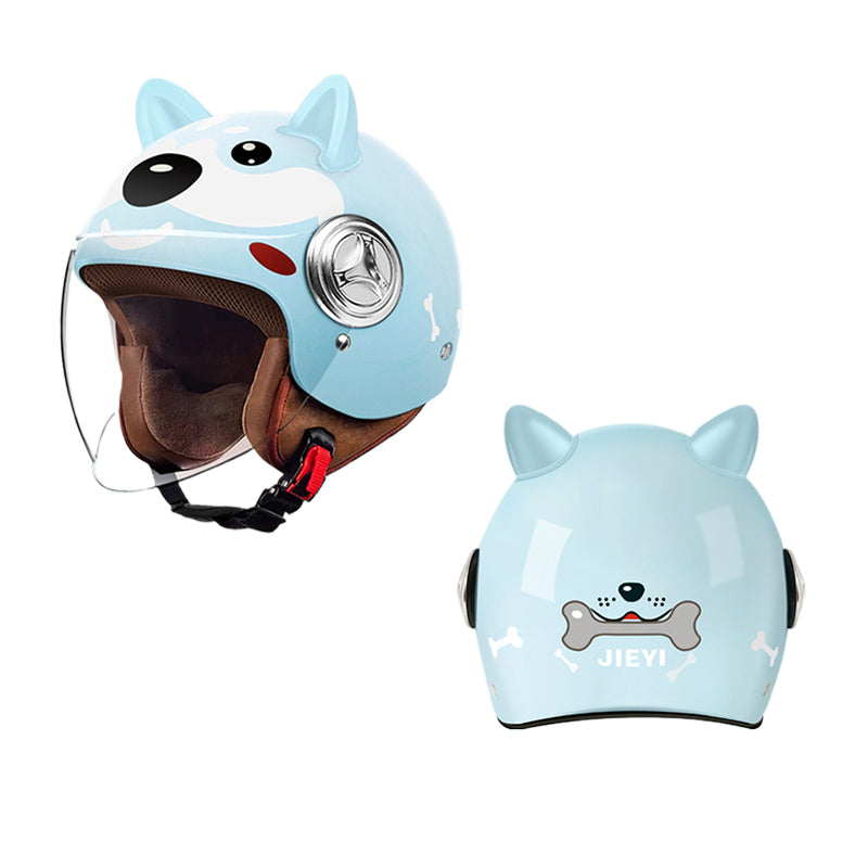 3C-Certified Children’s Helmet for Boys and Girls, Electric Vehicle Helmet Winter Warm Battery Motorcycle Safety Helmet | Kids’ Half-Face Helmet