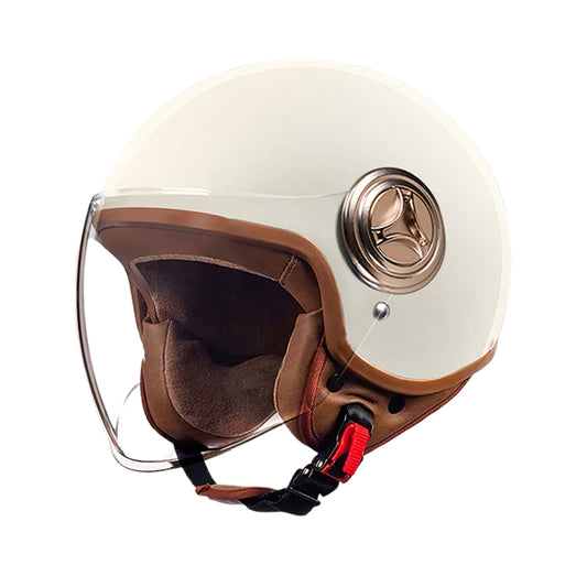 3C-Certified Winter Warm Electric Vehicle Helmet for Women Battery Motorcycle Full-Face Helmet with HD Visor, Unisex for All Seasons