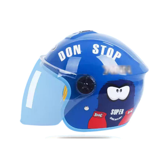 Children's Electric Vehicle Helmet with Painted  Finish Thickened All-Season Safety Helmet for Girls | Cartoon Design for Boys
