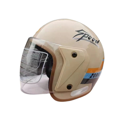 National Standard-Certified Electric Vehicle Helmet Unisex Half-Face Helmet for All Seasons | Winter Warm Battery Vehicle Safety Helmet for Men