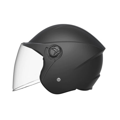 3C-Certified Women’s Electric Vehicle Helmet, Winter Warm Safety Helmet, Dual-Use for All Seasons, Battery Motorcycle Half-Face Helmet
