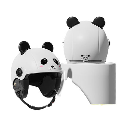 3C-Certified Children’s Helmet for Boys and Girls, Electric Vehicle Helmet Winter Warm Battery Motorcycle Safety Helmet | Kids’ Half-Face Helmet